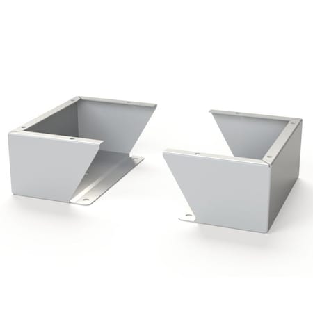 Saginaw Control & Engineering Floor Stand Kit, 6 in. H x 14 in. W x 9.12 in. L, Carbon Steel, 1 PR SCE-FK0614